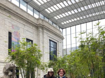 Mark Johnson (‘23) with alum Brooke Kahl (‘18), Swetland Center for Environmental Health | 2023 